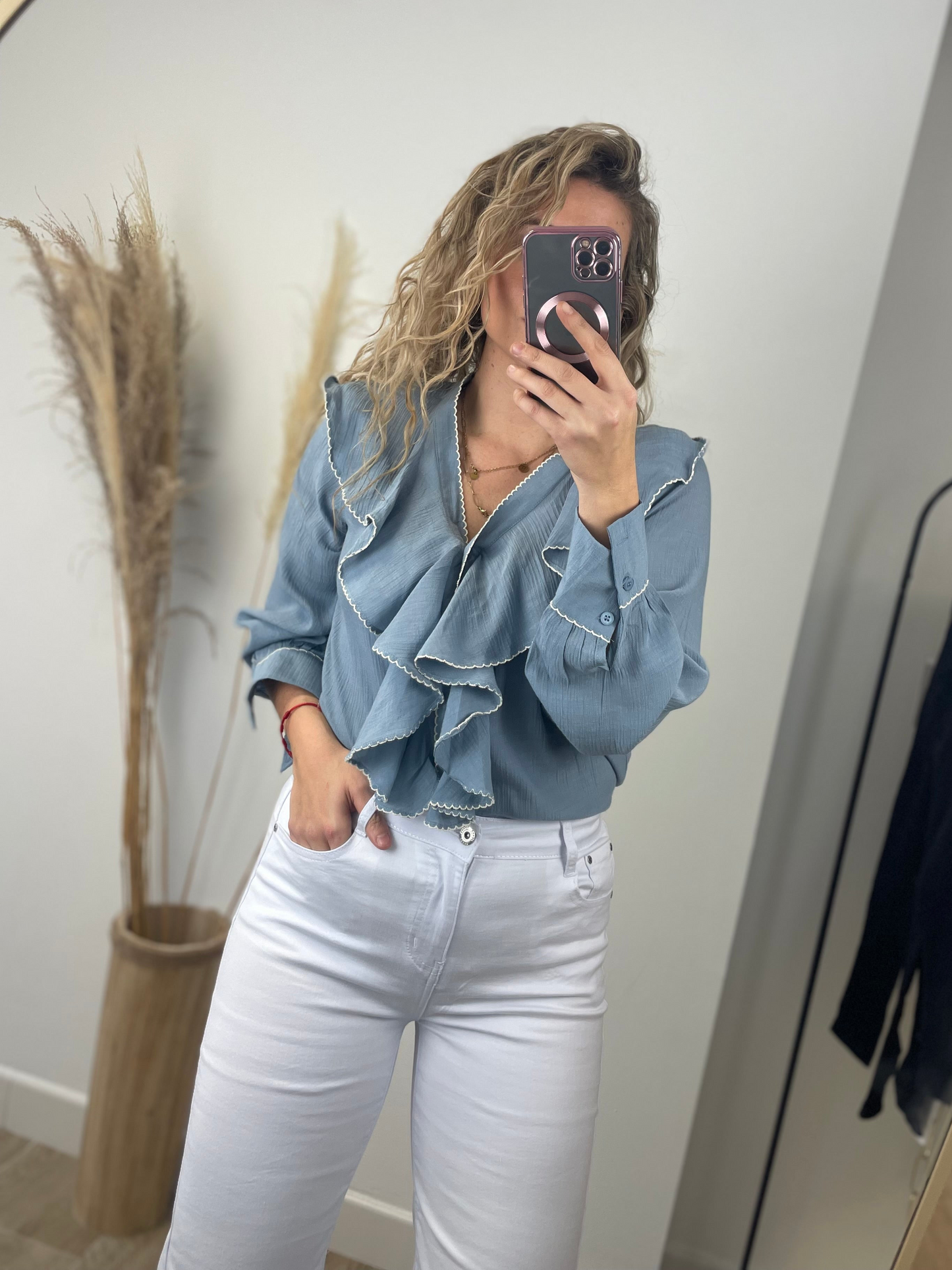 Blusa Viena con Volantes