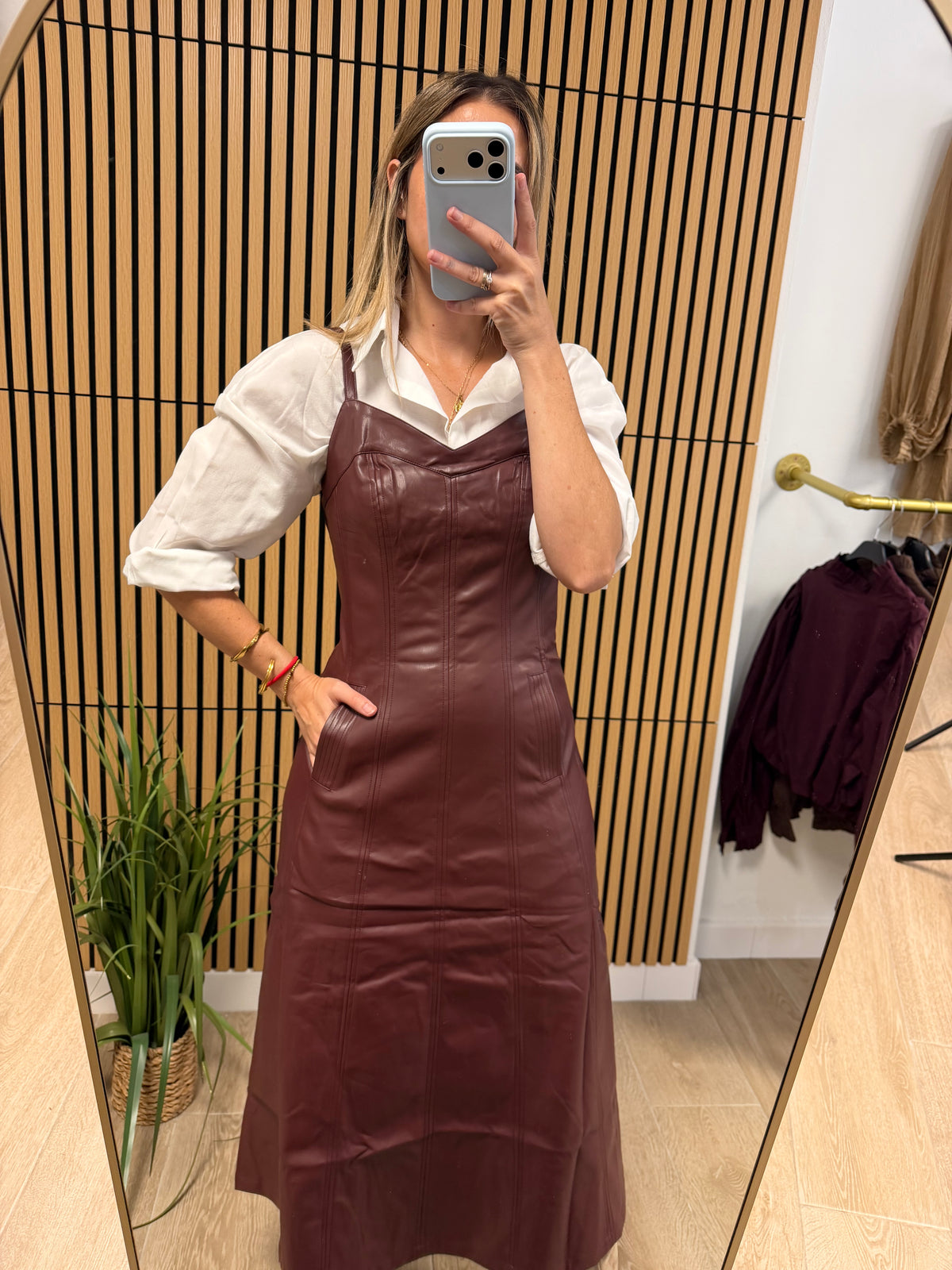 Vestido polipiel