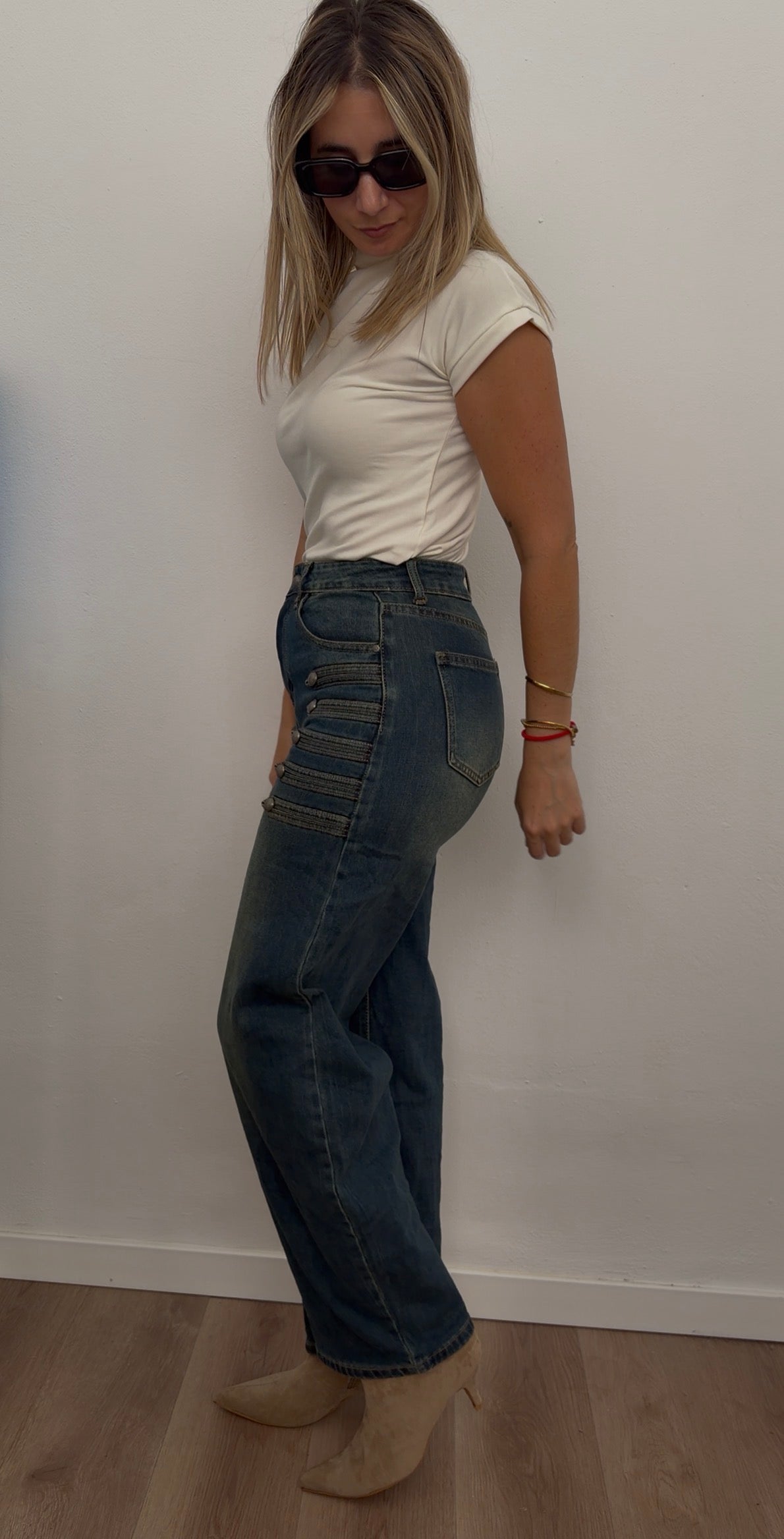 Denim balloon sailor