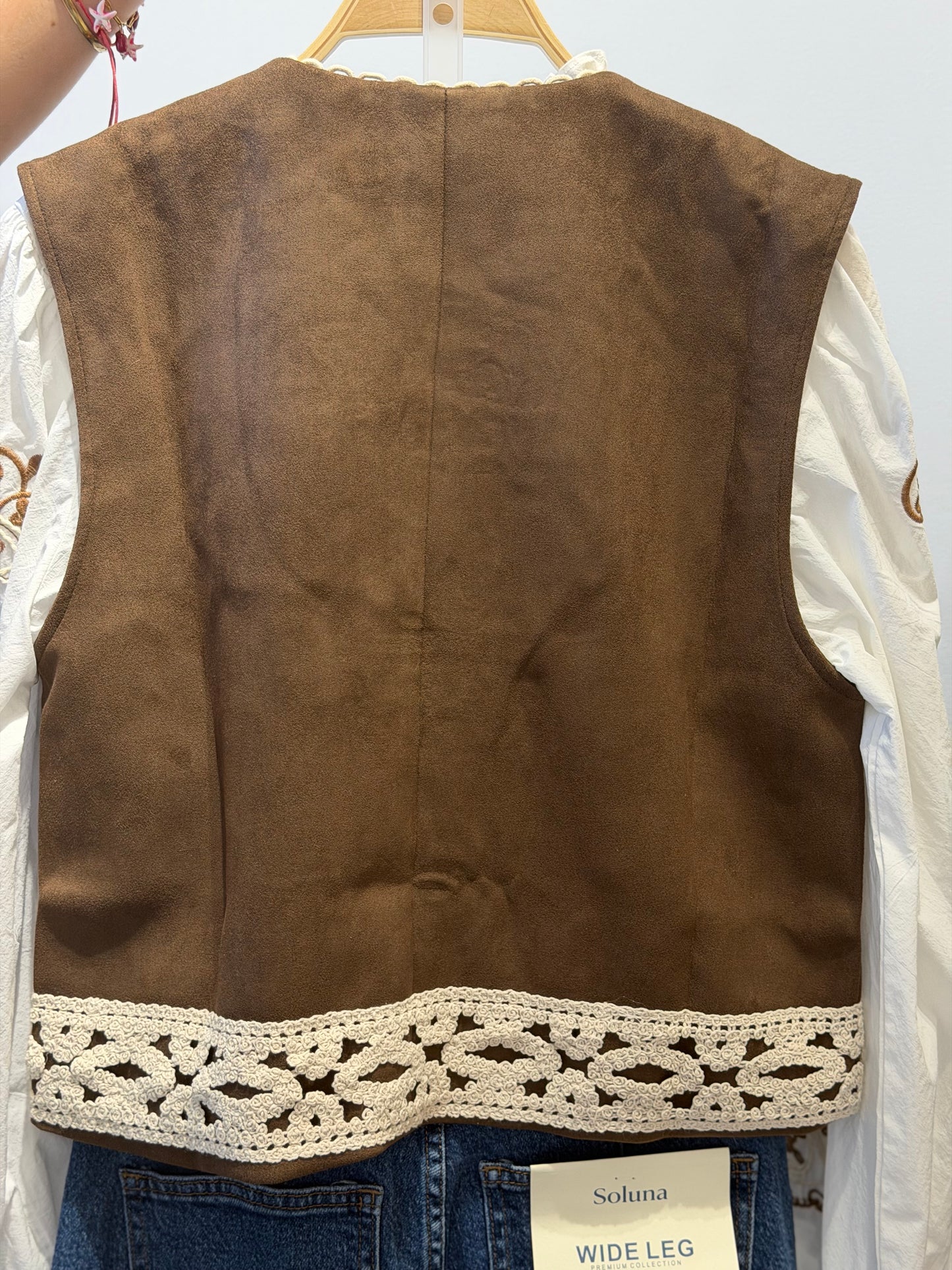 Chaleco Ante Boho Chic Étnico