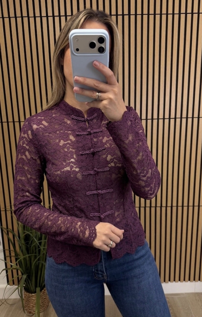 Top encaje Oriente