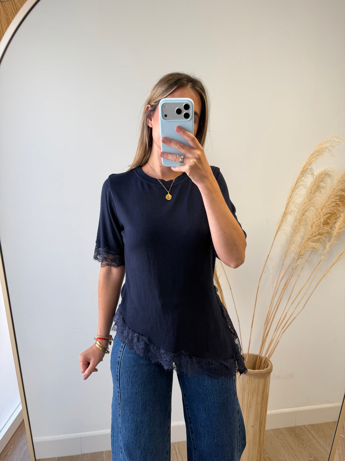 Jersey con encaje