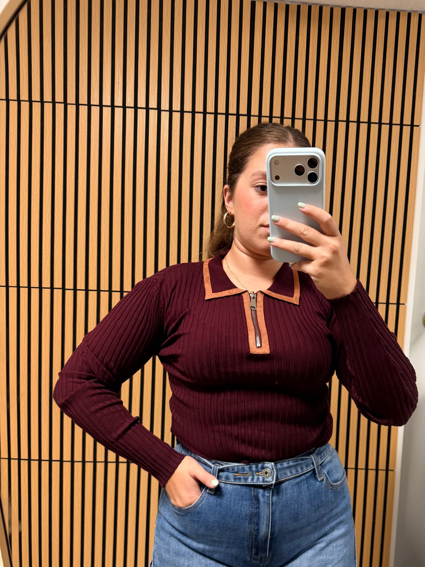 Jersey cuello ante