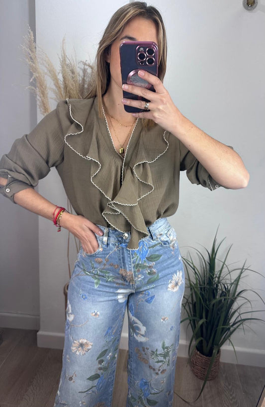 Blusa Viena con Volantes