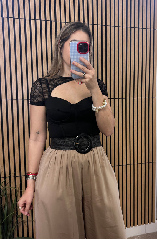 Top encaje