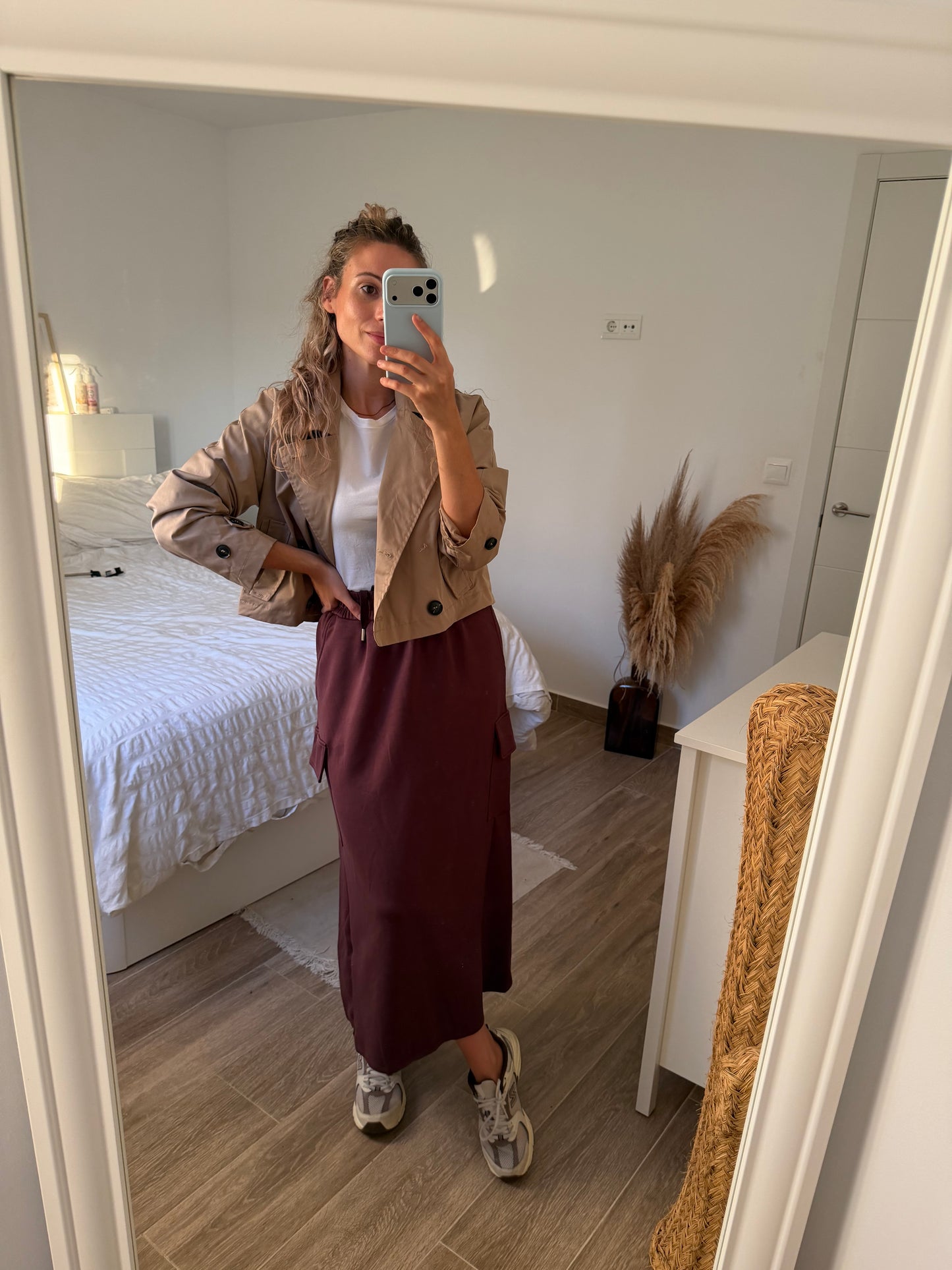 Falda midi Cargo