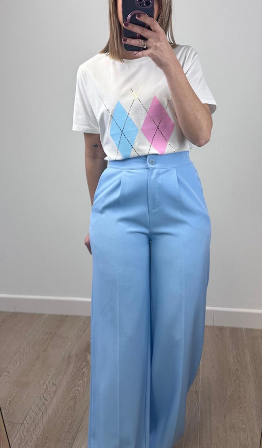 Pantalón  fluido de corte wide Leg