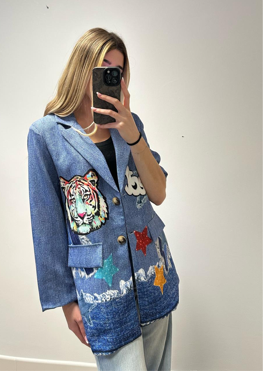 Blazer Estamapada Tigre