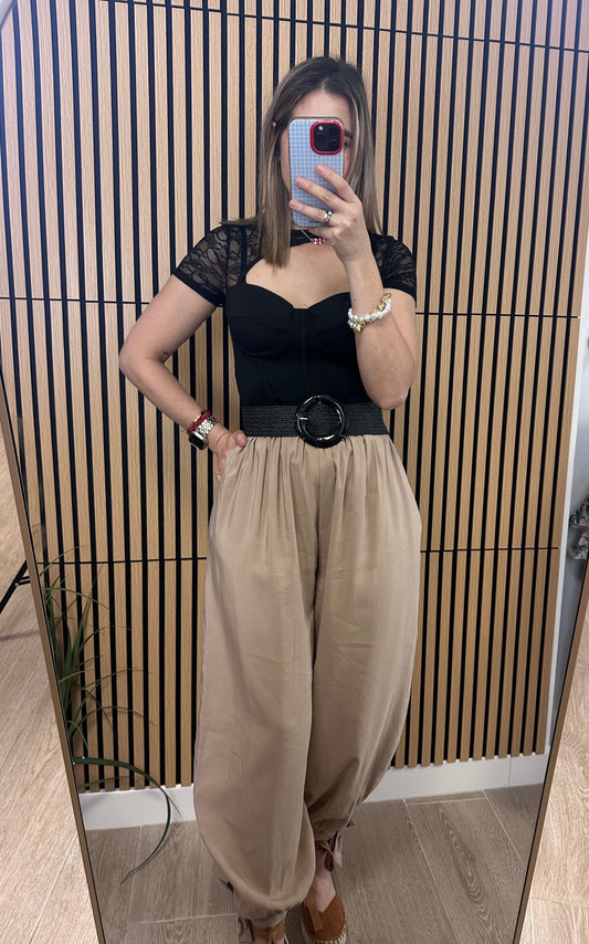 Pantalón bombacho lazada