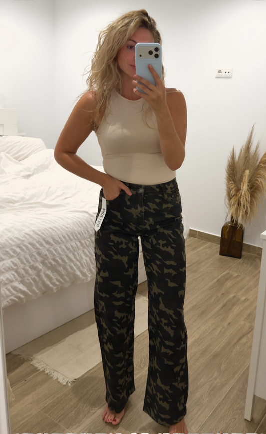 Denim camuflaje cargo