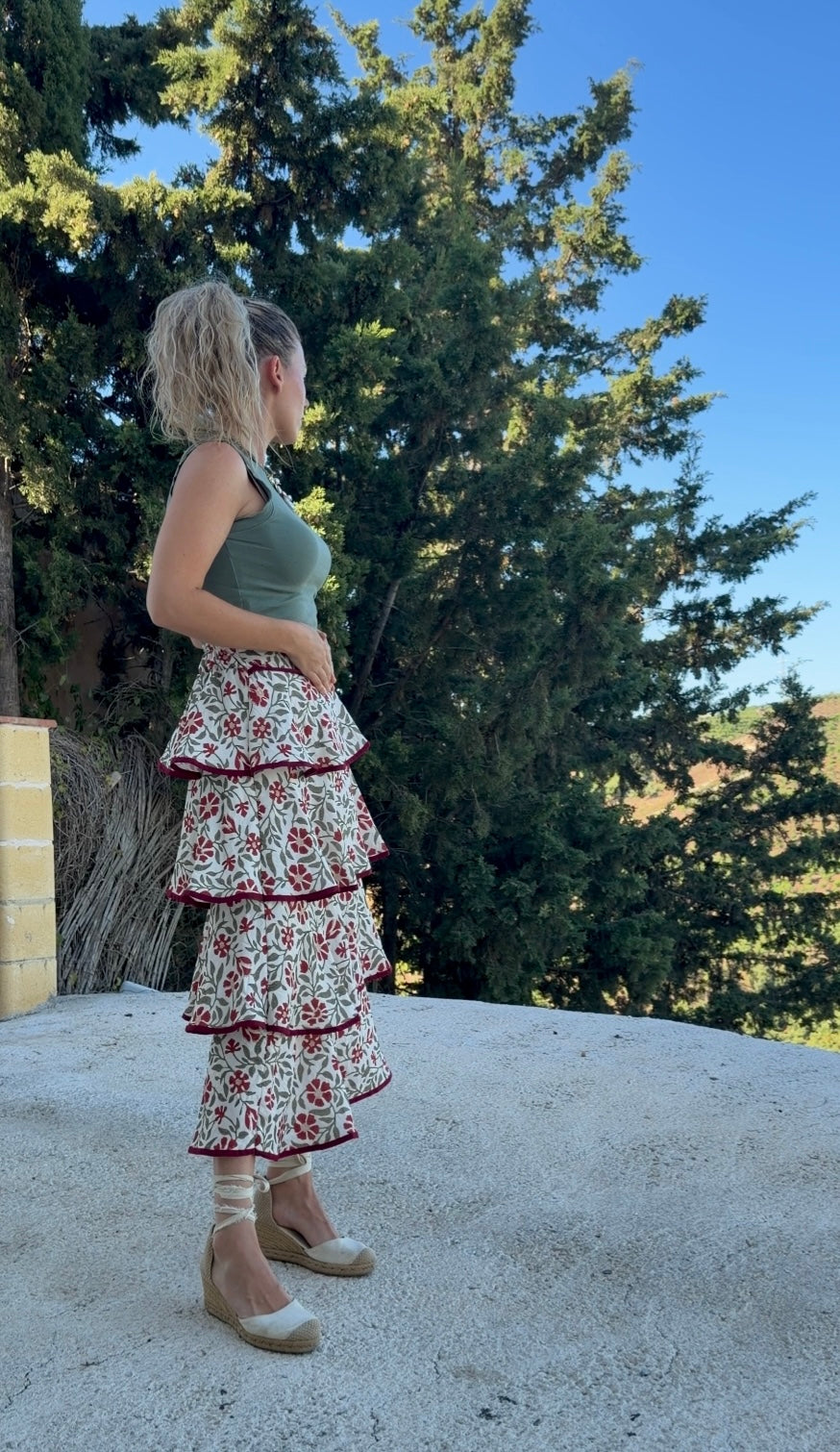 Falda Volantes  Amapola