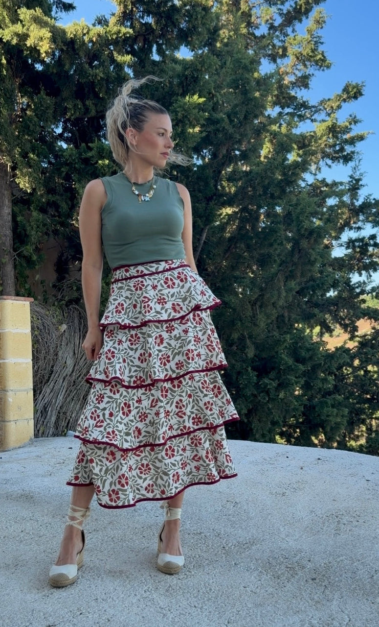 Falda Volantes  Amapola