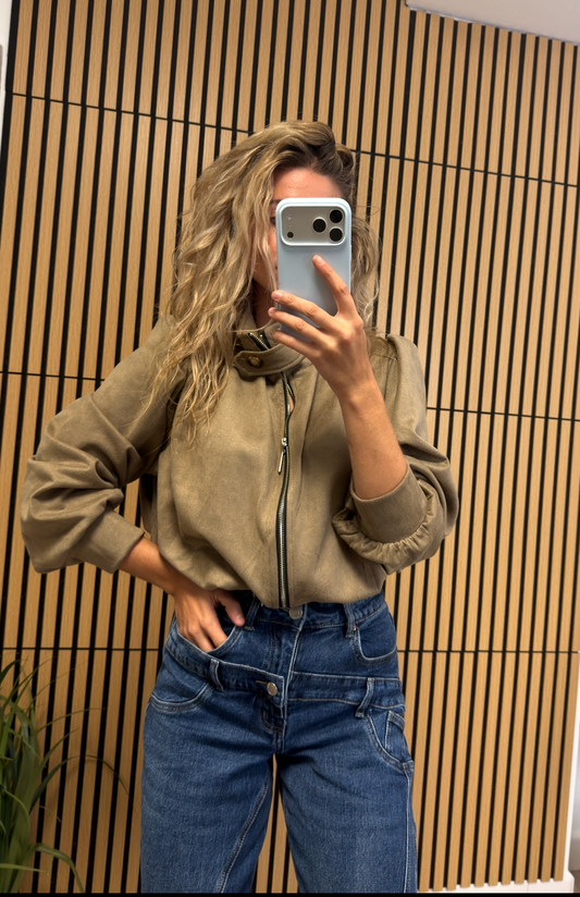 Chaqueta Bomber Ante