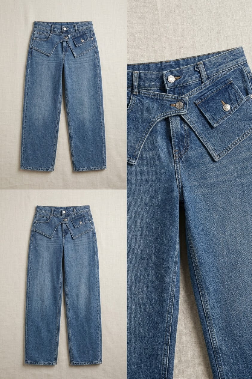 Jeans Cintura Cruzada