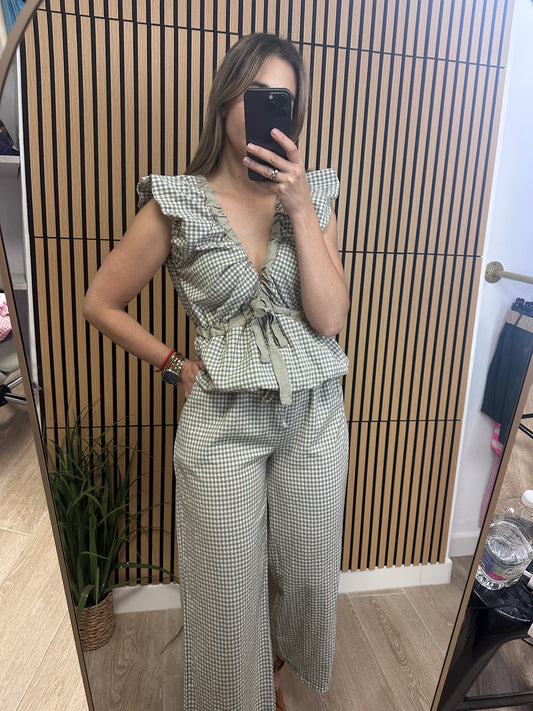 Pantalón cuadros vichy